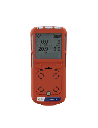 ION Science ARA-X4, 4-Gas Detector, Diffusion (O2/LEL/H2S/CO)