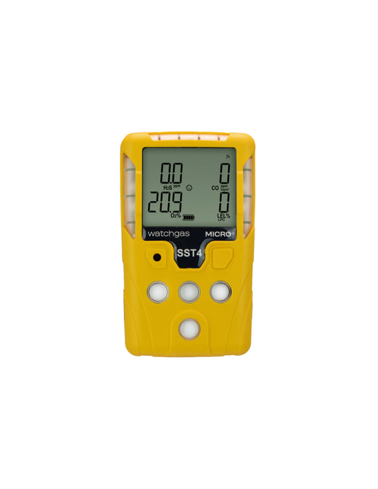 WatchGas SST4 Micro/Mini 4-Gas Detector (O2/LEL/H2S/CO)